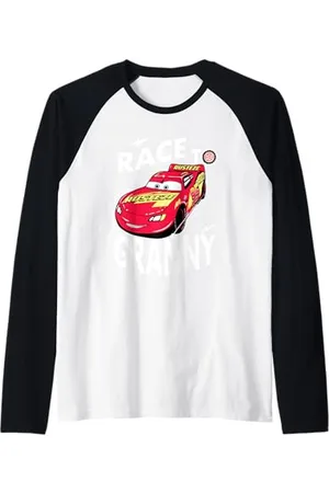 Cars McQueen Race To Granny Festa della mamma Maglia con Maniche Raglan
