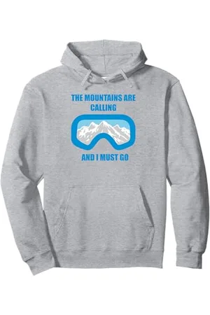 Fun Shirts Le Montagne stanno chiamando e io devo andare Felpa con Cappuccio