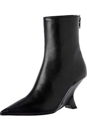 Pinko Beethoven Sandalo Pelle Stampa, Zeppa Donna, ZB2_Nero/Avorio, 35 EU
