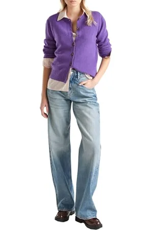 Benetton Maglia Coreana M/L 103ME500L Maglione Cardigan, , XS Donna