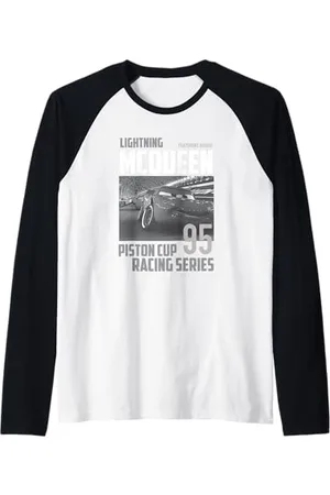 Cars Lightning McQueen Piston Cup Racing Series Maglia con Maniche Raglan