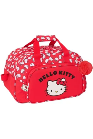 Safta HELLO KITTY ICONIC - Borsa sportiva, zaino ideale per bambini di diverse età, comoda e versatile, qualità e resistenza, 40 x 23 x 24 cm, rosso/bianco, M, Casual