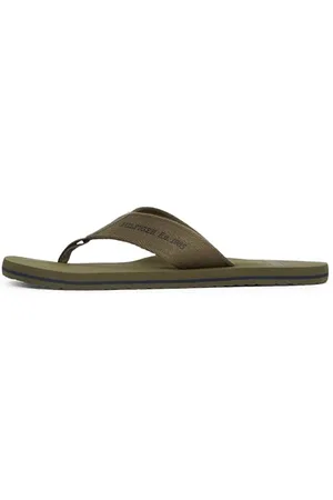 Tommy Hilfiger Uomo Infradito Beach Sandal Infradito, Verde , 44