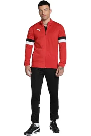 PUMA Teamrise Tuta da Pista, Rosso Nero, M Uomo