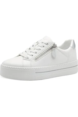 Jana Damen Plateau Sneaker mit Reißverschluss Vegan, Scarpe da Ginnastica Donna, , 37 EU