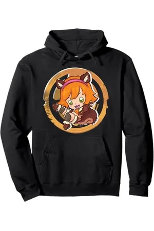 Marvel Rivals Super Hero Squirrel Girl Cute Toon Spray Icon Felpa con Cappuccio