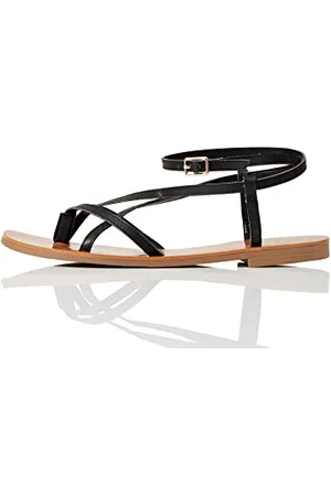 FIND Crossover Gladiator - Sandali alla Schiava Donna, (Black), 41 EU
