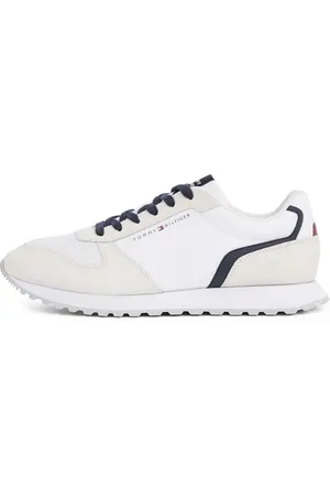 Tommy Hilfiger Uomo Sneakers Running New Eva Mix Flag Scarpe, (White), 46