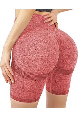 LITTLE HAND Shorts Femmes Taille Haute Legging de Sport Compressione, Pantaloni da Trekking, Leggings, Pantaloncini da Yoga, , S da Donna