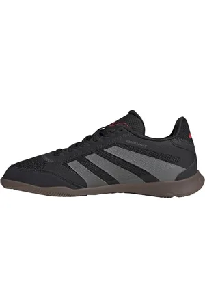 adidas Predator League Indoor Football Boots Kids, Scarpe da Calcio, Core Black/Grey Four/Lucid Red, 22 EU