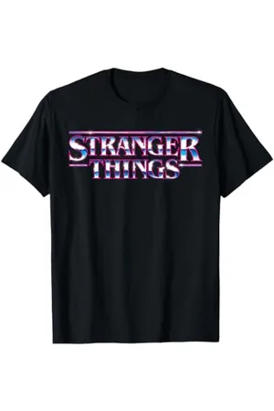 Stranger Things Cimeli per fan in metallo con logo Maglietta