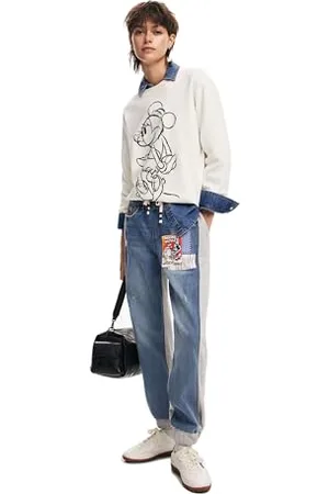 Desigual Pantaloni Lunghi da Donna in Denim Jeans, , S