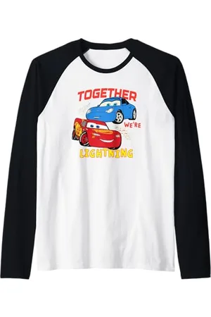 Cars Together We Are Lightning Valentine Maglia con Maniche Raglan