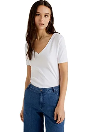 Benetton 3ga2e4230, Maglietta Donna, Ottico 101, S