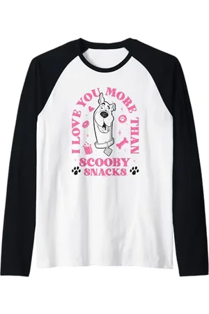 Scooby-Doo Scooby Snacks Valentine Maglia con Maniche Raglan
