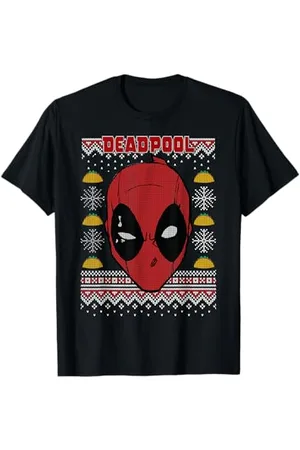 Marvel Deadpool Natale Ugly Sweater Style Maglietta