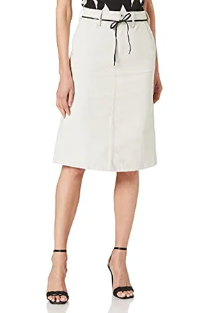 G-Star Donna Lintell Midi Skirt, (ecru D19658-C777-159), 30