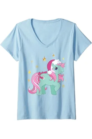 My Little Pony Donna Christmas - Cappello natalizio Maglietta con Collo a V