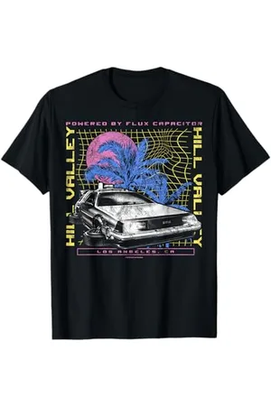 Back To The Future Ritorno al futuro 35° anniversario Hill Valley DeLorean Maglietta