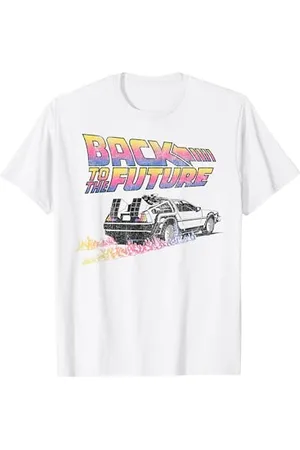 Back To The Future Ritorno al futuro DeLorean Flames Maglietta