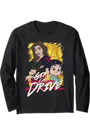 Disney Wreck-It Ralph 2 This Girl Can Drive Ritratto Maglia a Manica