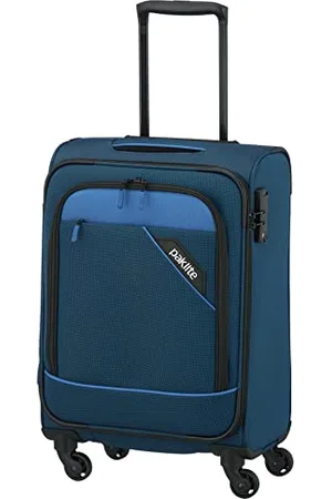 Paklite Trolley bagaglio a mano 55x40x20 morbido 4 ruote, leggero, DERBY, trolley a ruote con chiusura TSA + funzione clip-on, 55 cm, 41 litri