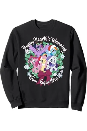 My Little Pony Ghirlanda natalizia con scritta «Happy Hearth» Felpa