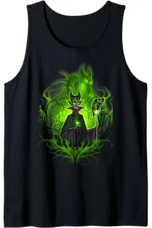 Disney Sleeping Beauty Maleficent Flame Dragon Ritratto Canotta