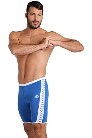 Arena Costume da Bagno da Corsa da Uomo con Icone Core Poly Swim Jammer Slip, , 54