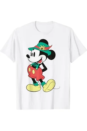 Disney Mickey Mouse Happy Pantaloni in pelle Ritratto Maglietta