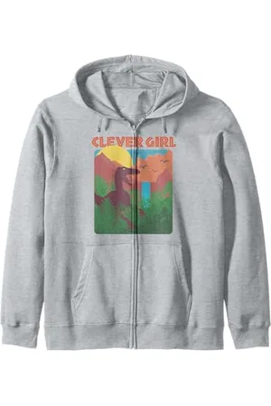 Jurassic Park Poster Clever Girl Felpa con Cappuccio