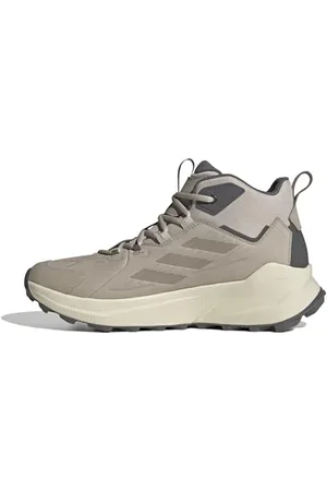 adidas Terrex Trailmaker 2 Mid Leather Hiking Shoes, Scarpe da Trekking Uomo, Wonder Beige/Wonder Beige/Charcoal, 47 1/3 EU