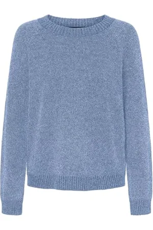 VERO MODA Vmdoffyshine LS O-Neck Blouse Rep Noos Maglione Lavorato a Maglia, , L Donna