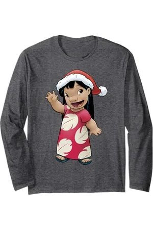 Disney Lilo & Stitch Christmas Lilo Santa Hat Ritratto Maglia a Manica