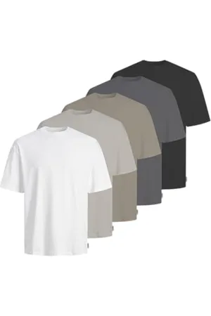 JJ 5-Pack MP Jreb-tè Loose Fit SS Tee, Confezione da 5, , S (Pacco da 5) Uomo