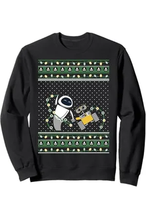 Disney Pixar Wall-E And Eve Natale Ugly Sweater Style Felpa