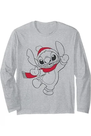 Disney Sciarpa e cappello Lilo & Stitch Christmas Stitch Outline Maglia a Manica