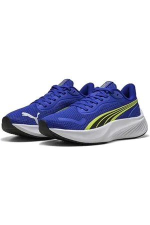 Pounce Lite JR, Scarpe da Ginnastica, Vivid Blue-Lemon Sherbert White, 38.5 EU