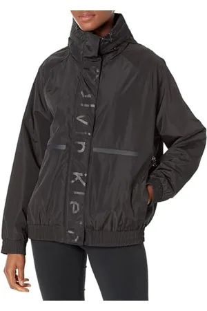 Calvin Klein Lightweight Water Resistant Everyday Windbreaker Giacca a Vento, , S Donna
