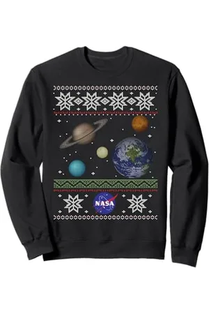 Nasa Maglione natalizio Ugly della Solar System Felpa