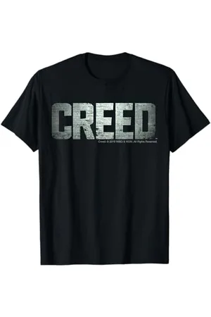 Creed Logo Distressed Silver Movie Maglietta