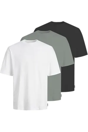JJ 3-Pack MP Jreb-tè Loose Fit SS Tee, Confezione da 3, Iceberg Green, S (Pacco da 3) Uomo