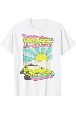 Back To The Future Cartone animato DeLorean Sunrise Ritorno al futuro Maglietta