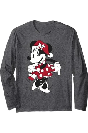 Disney Cappello natalizio Minnie Santa Mickey and Friends Maglia a Manica