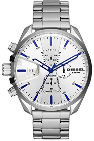 Diesel Orologio Ms9 Chrono da uomo, movimento cronografo al quarzo, cassa in acciaio inossidabile da 54 mm con bracciale in acciaio inossidabile, DZ4473