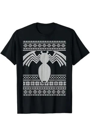Marvel Brutta grafica del maglione natalizio con logo Venom Maglietta