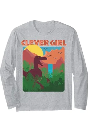 Jurassic Park Poster Clever Girl Maglia a Manica