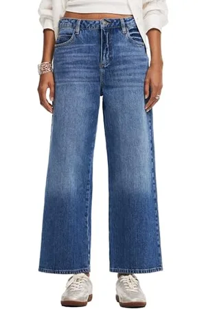 Desigual Pantaloni Lunghi da Donna in Denim Jeans, , 44