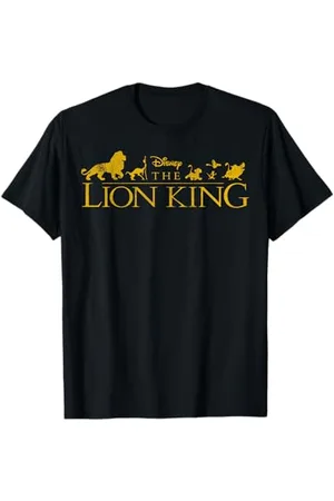 Disney Lion King Group Shot Movie Title Maglietta
