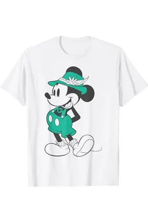 Disney Mickey Mouse Vintage Pantaloni in pelle Ritratto Maglietta